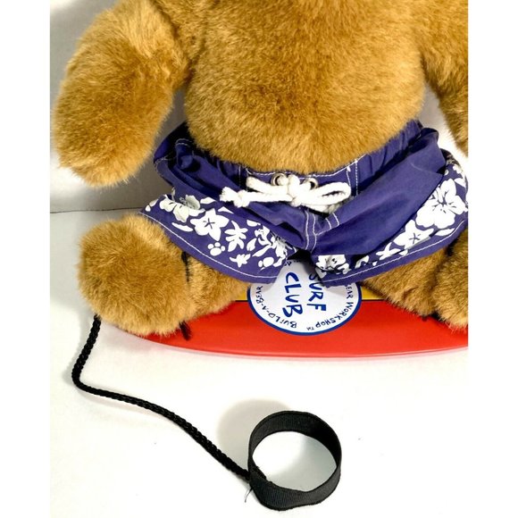 Surf Club Teddy Bear Build-A-Bear Brown Swim Shorts Stuffed Animal Plush PA-9859 - Picture 6 of 12
